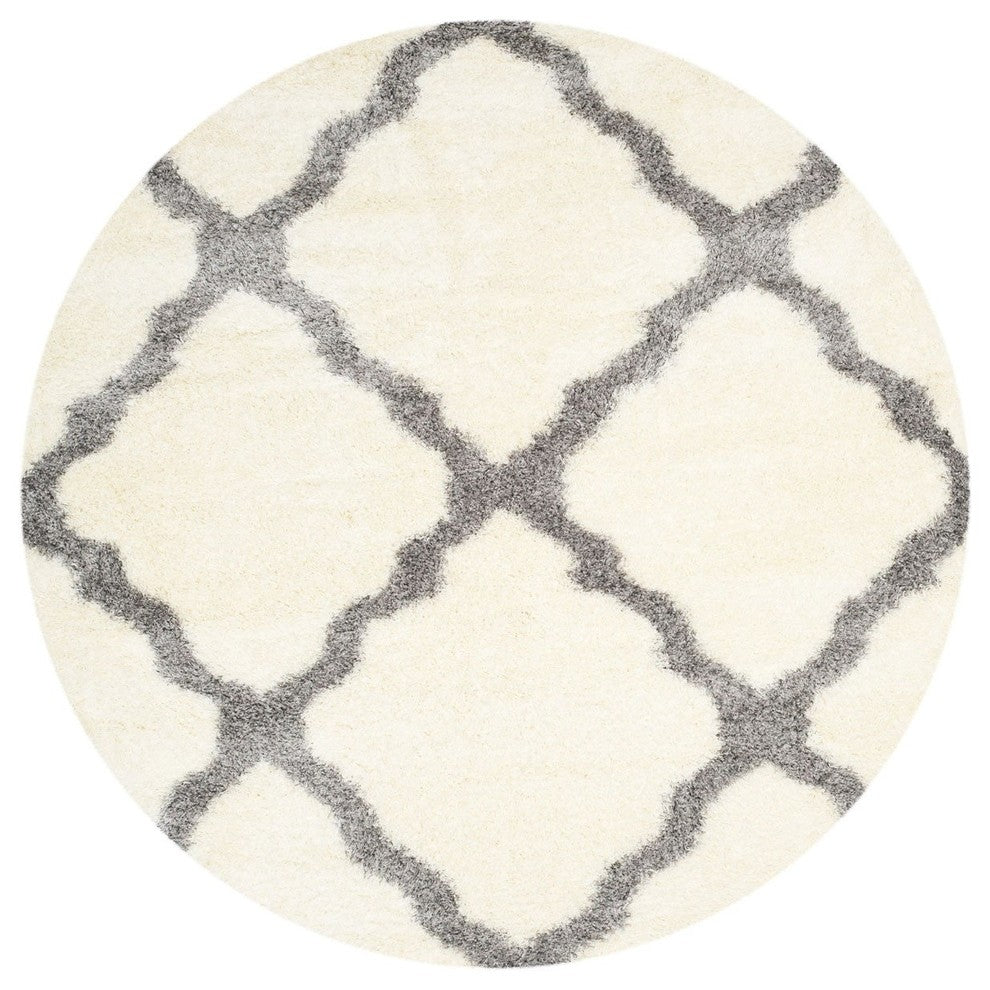 Safavieh Montreal Shag Sgm866B Shag Rug, Ivory/Gray, 8'6"x12'0"