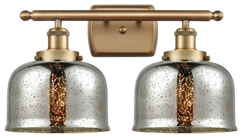 Innovations 916-2W-BB-G78 2-Light Bath Vanity Light, Brushed Brass