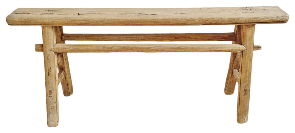 Consigned Asher Farm Elm Work Bench