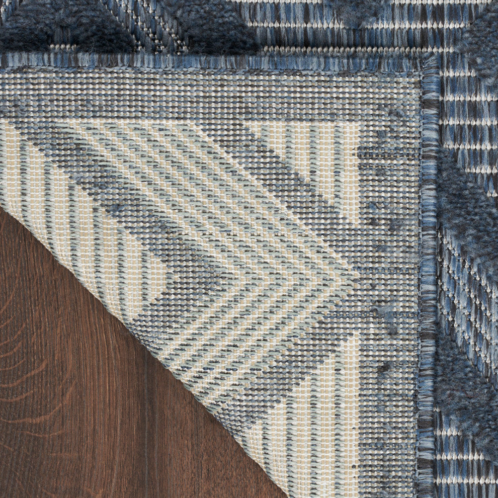 Nourison Versatile 5' x 7' Navy Blue Modern Area Rug