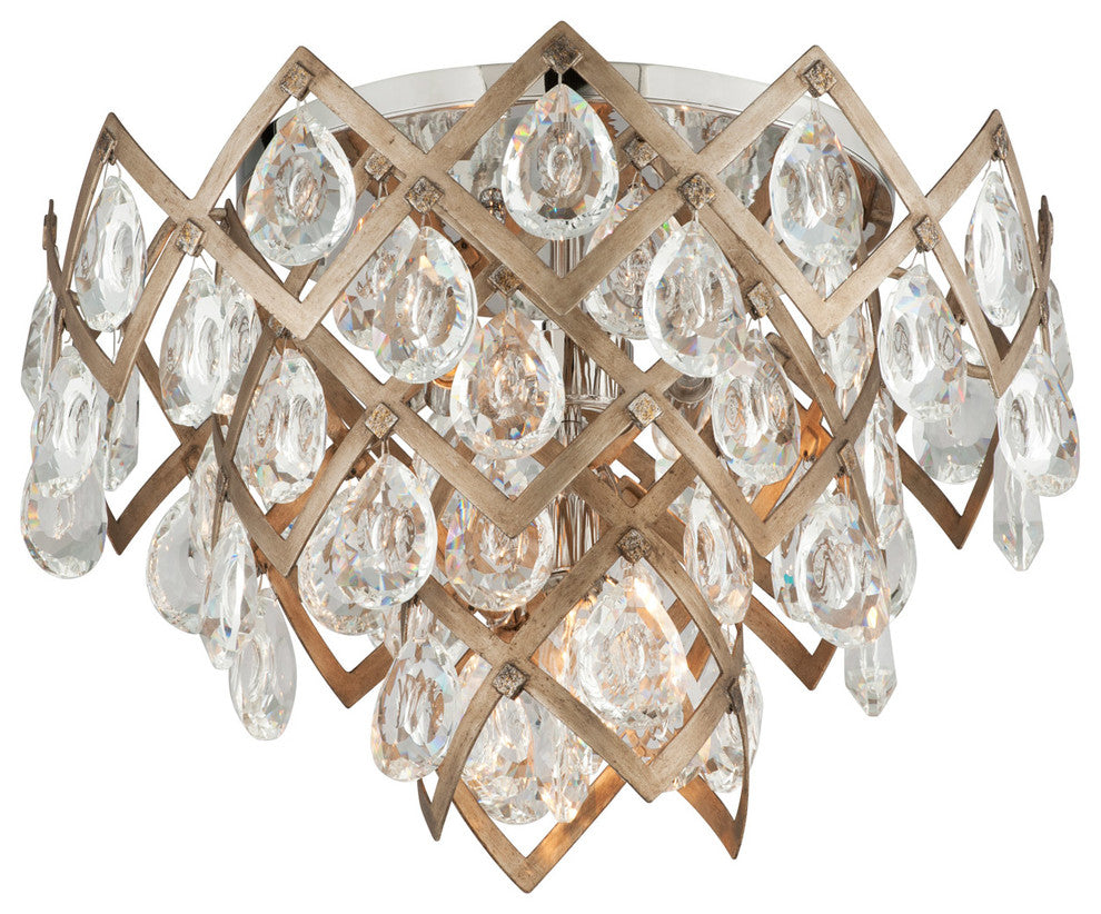 Corbett Lighting - 214-33 - Tiara 3 Light Ceiling Semi-flush