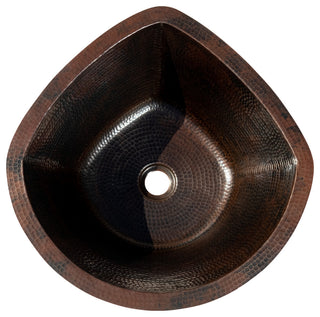 17" Corner Copper Sink