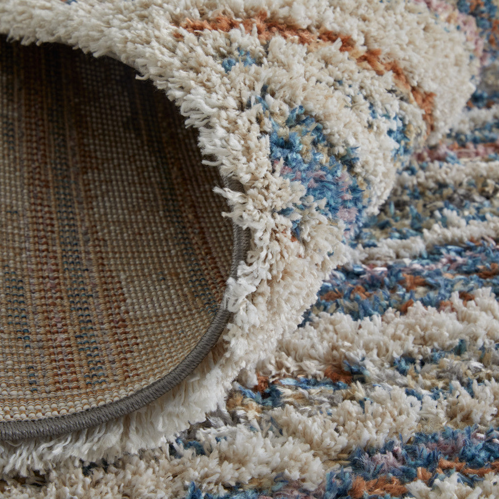 Weave & Wander Caide Contemporary Beige/Cream Rug, 2'6"x8" Runner