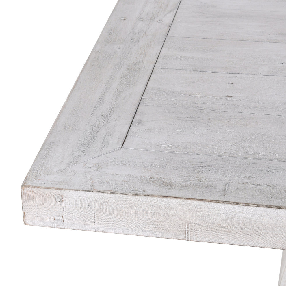 The Quincy Dining Table, 94", Nordic Ivory, French Country, Rectangle