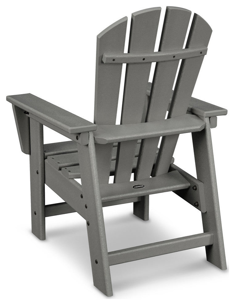 Polywood Kids Casual Chair, Slate Gray