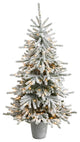 Nearly Natural T3038 6 Flocked Long Vermont Pine Artificial Christmas Tree