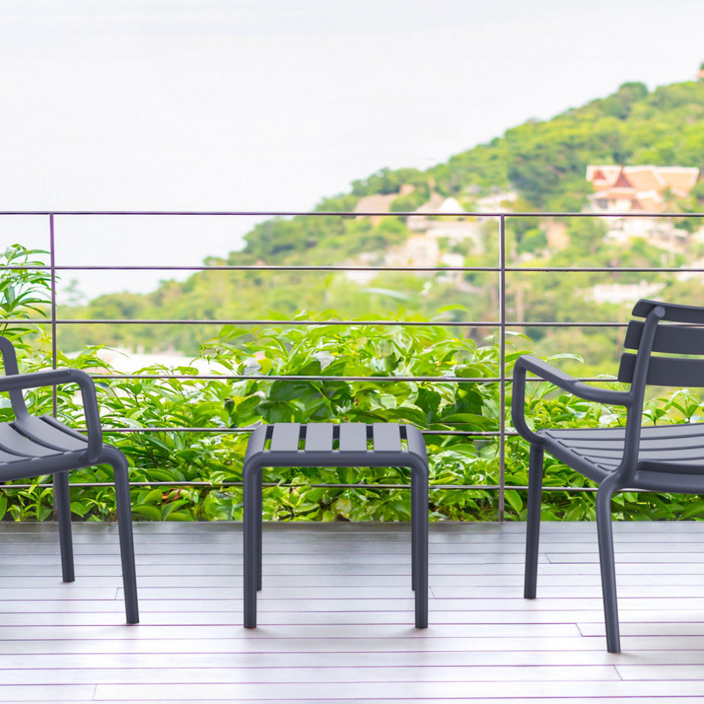 Paris Outdoor Side Table Dark Gray