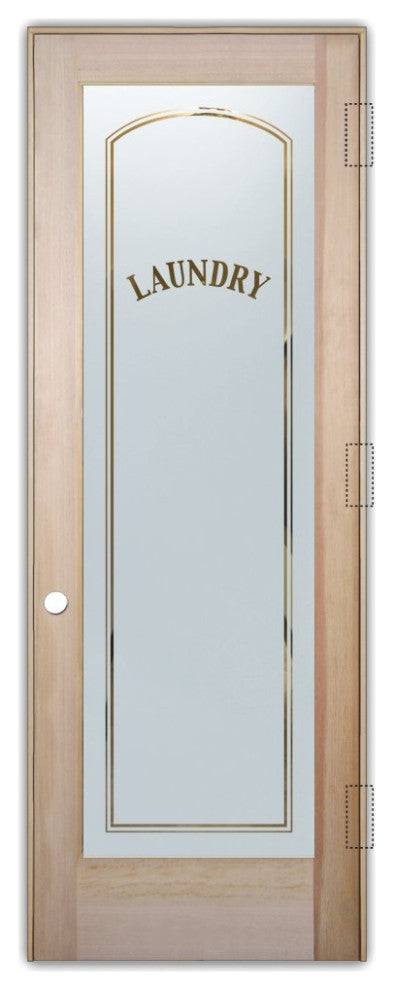 Laundry Door - Classic Arched Capitals - Douglas Fir (stain grade) - 30" x...