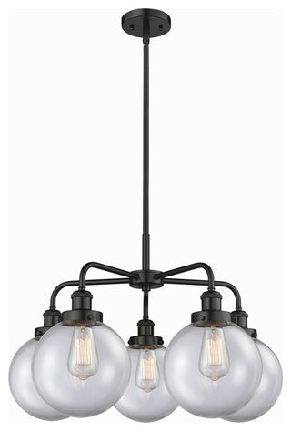Innovations Whitney 5 26" Chandelier Matte Black