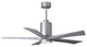 Matthews Fan Patricia-5 With Kit, Brushed Nickel, 52", Barn Wood