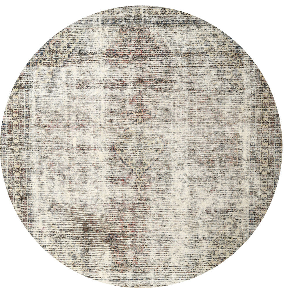 Ahgly Company Indoor Round Traditional Area Rugs, 3' Round