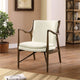 Modway Makeshift Leather Lounge Chair, Walnut Cream