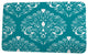 Tropical Resort Veranda Geometric Print Bath Mat, Teal, 17"x24"