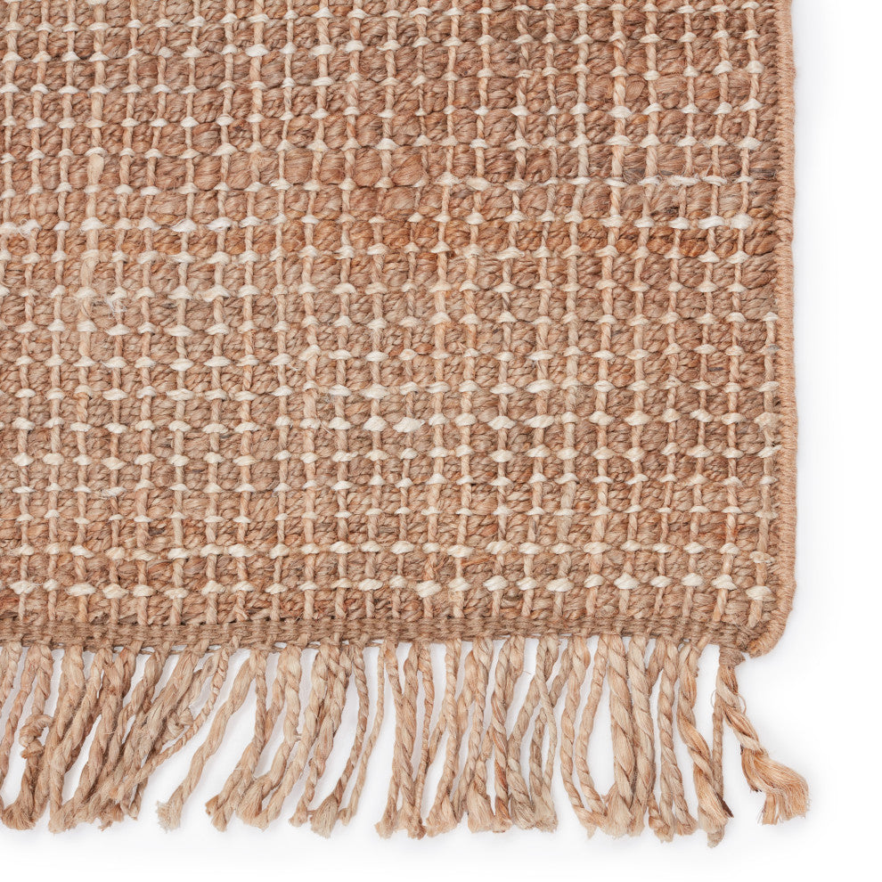 Jaipur Living Sauza Natural Solid Beige/ Ivory Area Rug, 10'x14'