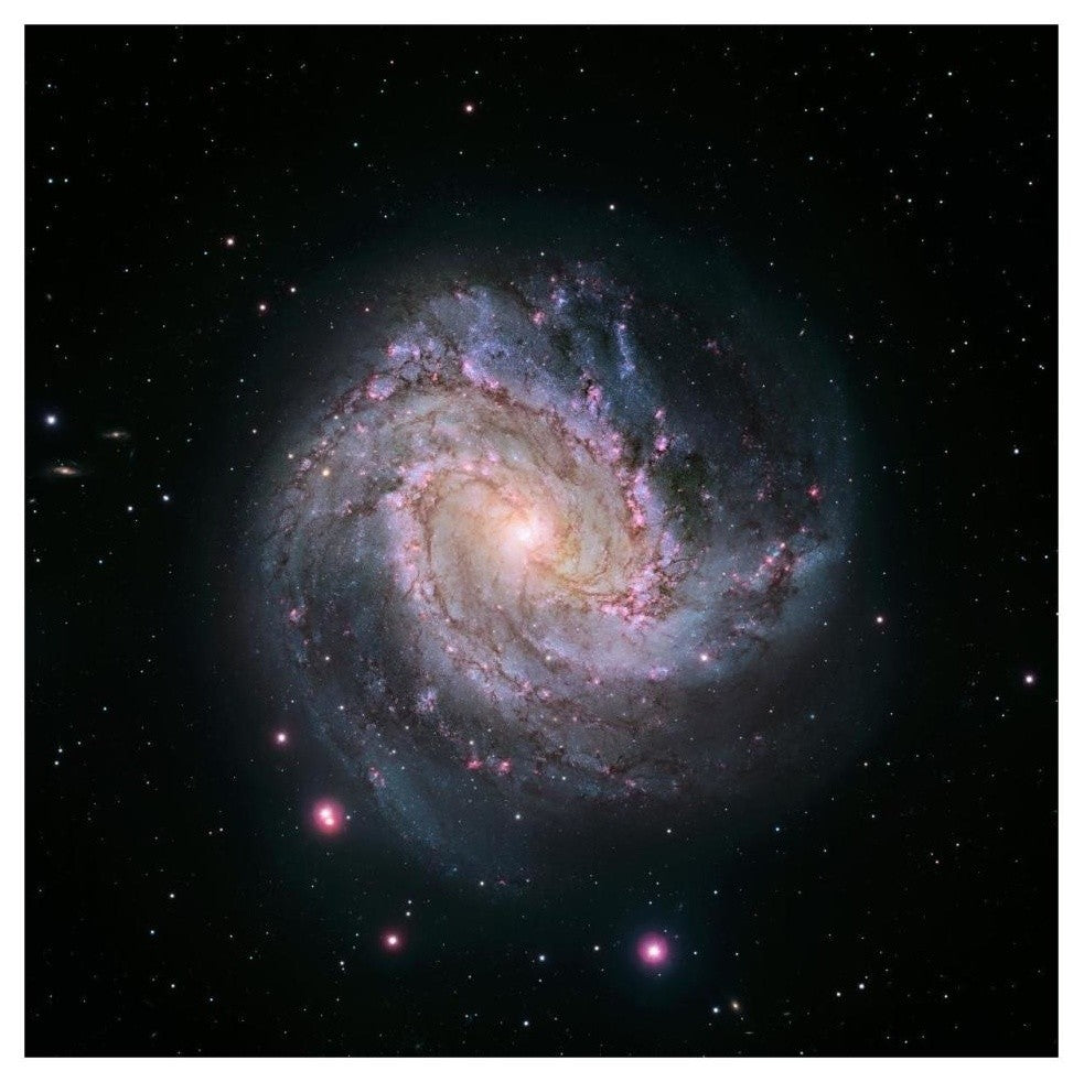 "M83 - Spiral Galaxy (Hubble-Magellan Composite)" Paper Print by NASA, 32"x32"