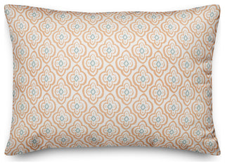 Orange Quatre on White 20x14 Spun Poly Pillow