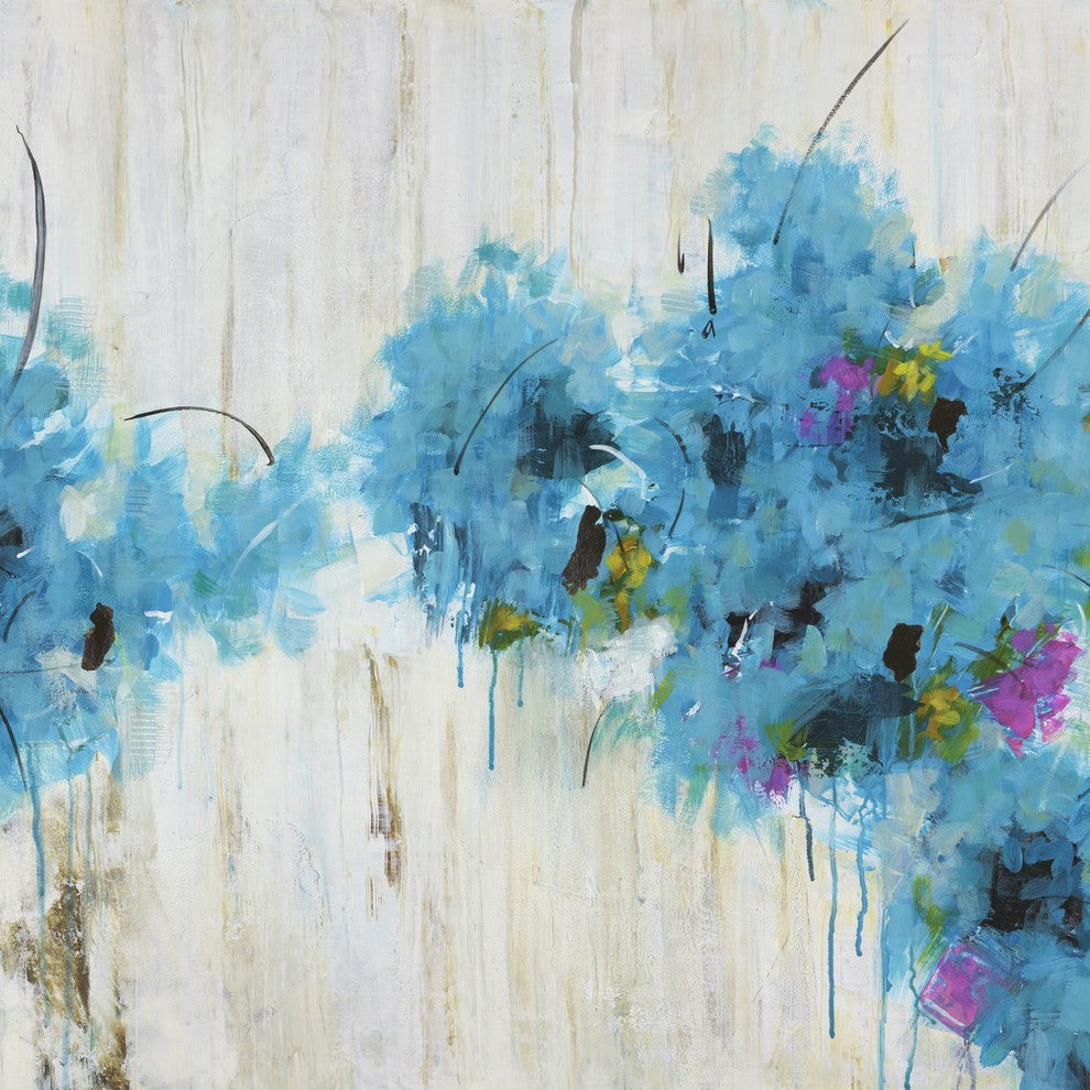 "Center Piece II 2" by Julie Joy Painting Print Wrapped Canvas, 48x48