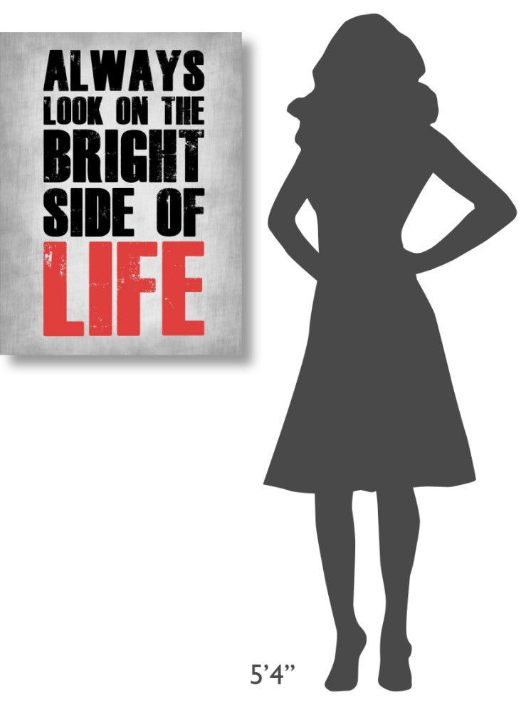 "Bright Side of Life Poster Poster Grey" Fine Art Print