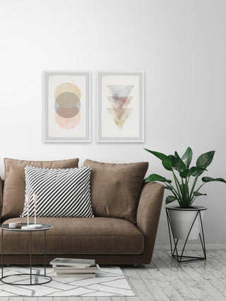 The Luminous Shapes Diptych, 48"x36"