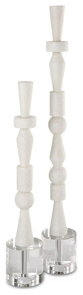 Uttermost 18102 Norte 28-1/4" Tall Crystal and Rice Stone - Crystal / White