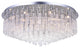 Brianna 16 Light Flush Mount With Chrome Finish
