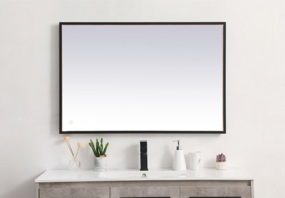 Modern Black Led Mirror