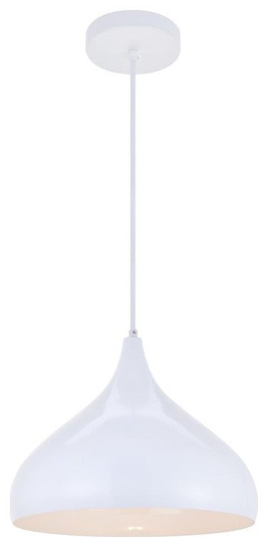 Courtney 1-Light White Pendant