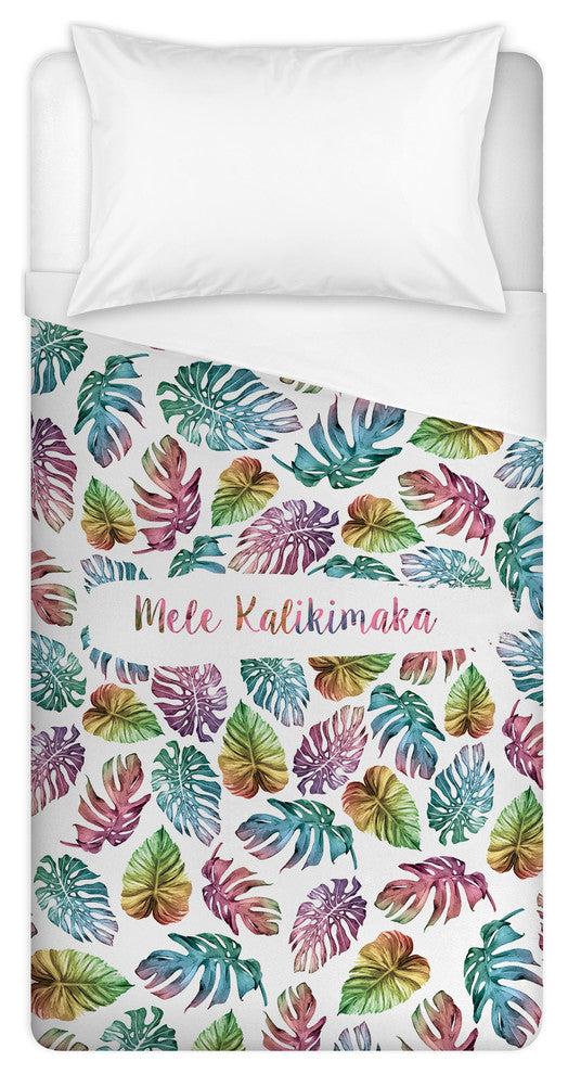 Tropical Christmas Twin Brushed Poly Duvet Cover