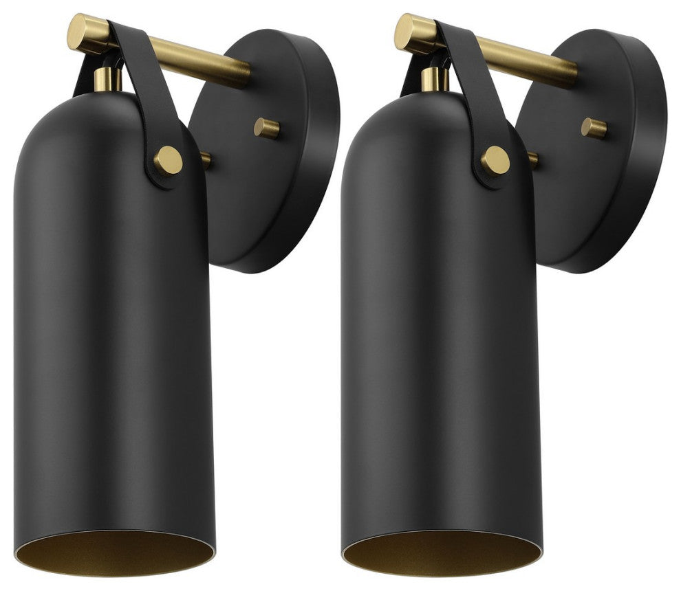 Safavieh Westly 5.5" Wall Sconce, Black/Gold