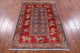 3' 5" X 5' 1" Hand Knotted Antiqued Pazyryk Historical Design Wool Rug Q10703