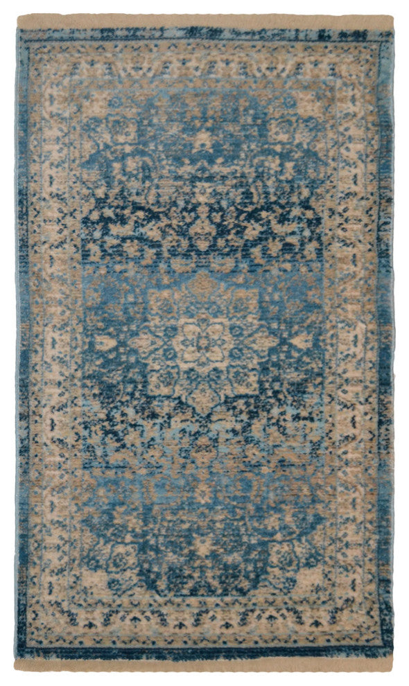 Machine Made Polyester Durable Indoor Outdoor Washable Oriental Pattern Footmat