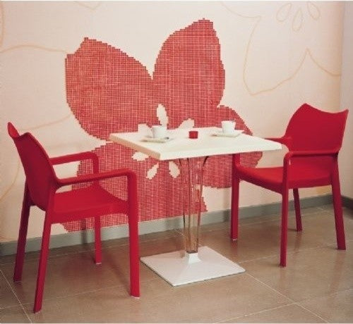 Compamia Diva Outdoor Dining Armchair, Set of 2, Red