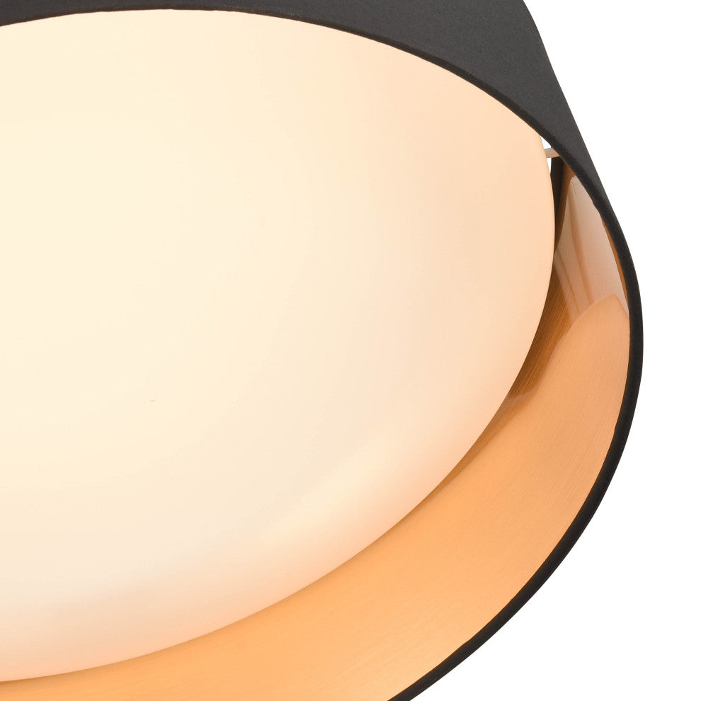 Millennium Lighting Rosata Collection 1-LIght 16" Burnished Gold Flushmount