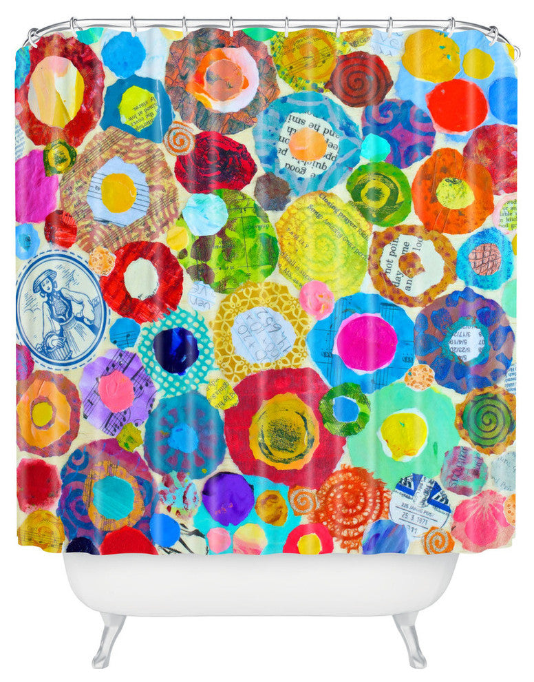Elizabeth St Hilaire Nelson Concentric Circles Shower Curtain