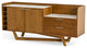 Modrest James Contemporary Walnut and White Buffet