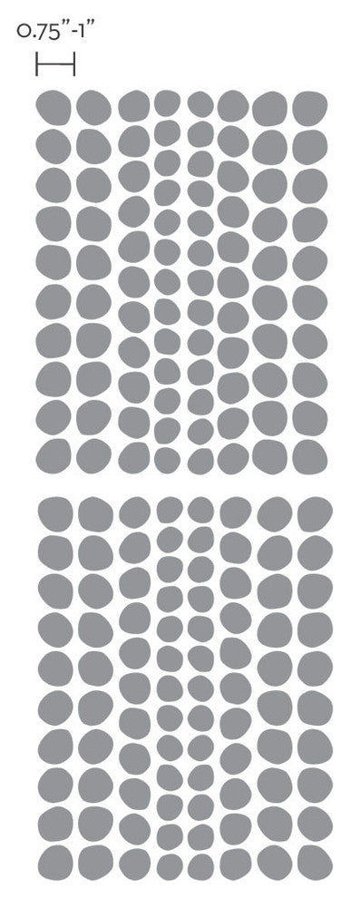 Irregular Dots Vinyl Wall Decals (0.75 - 1 inch dots), Gold
