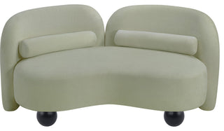 Daphne Upholstered Chair/Loveseat/Sofa, Mint, Chenille Fabric, Loveseat