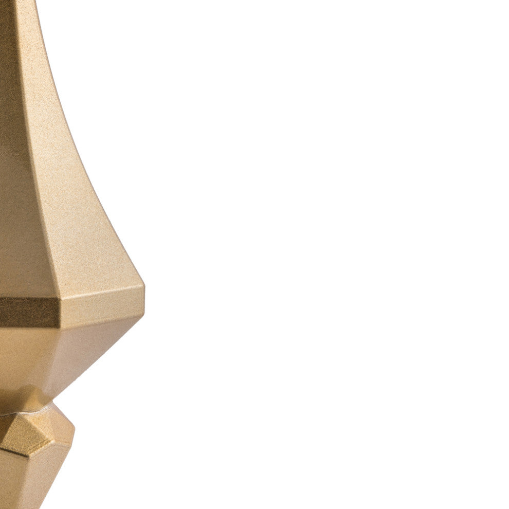 Vickerman Mc191008D 8" Gold Candy Finish Diamond Finial Ornament, Pack of 2