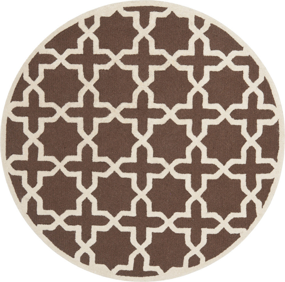 Safavieh Cambridge CAM125H 6' Square Brown Rug