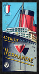 "Aperitif Normandie" Framed Canvas Giclee by Vintage Booze Labels, 20"x38"