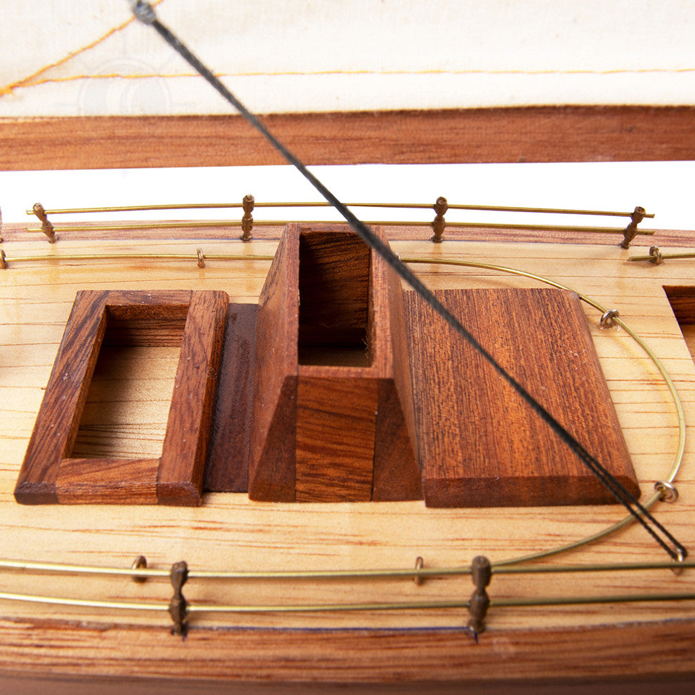 Columbia Sm Wooden model sailing boat