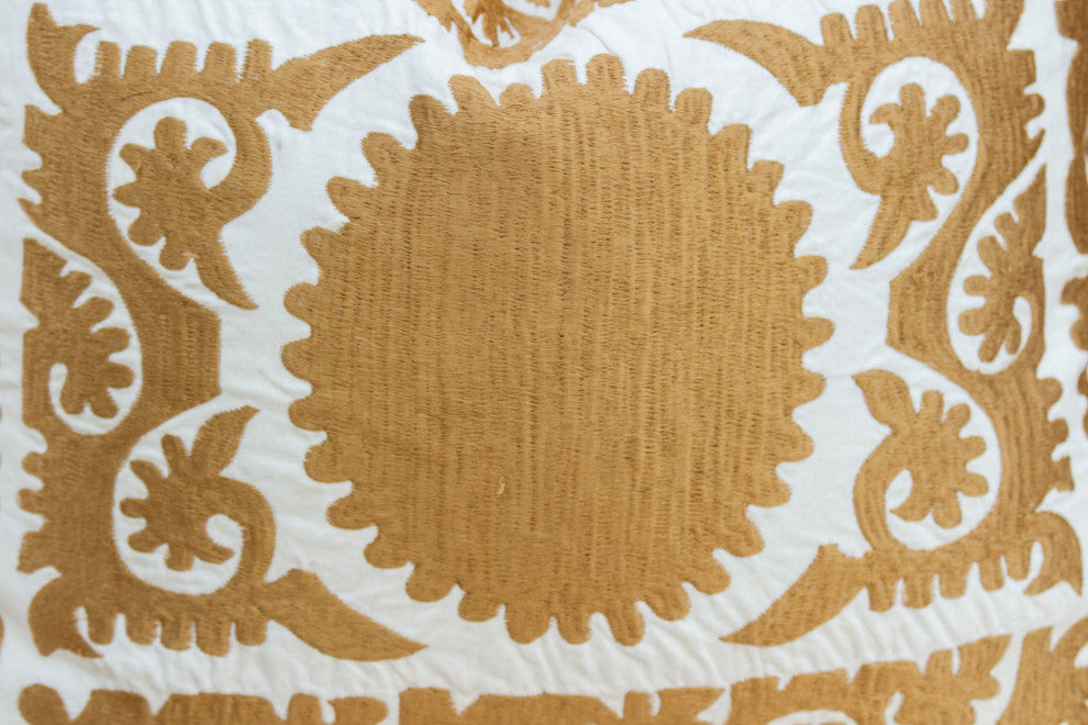 Small Gold Tone Suzani Pillow