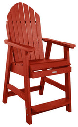 Hamilton Counter Height Deck Chair, Rustic Red