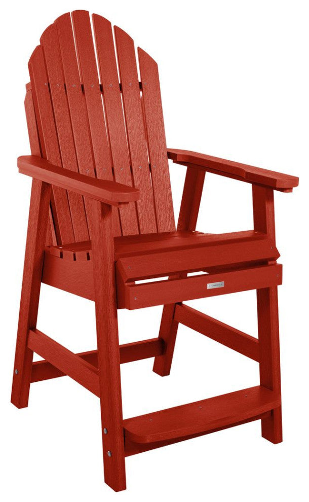 Hamilton Counter Height Deck Chair, Rustic Red