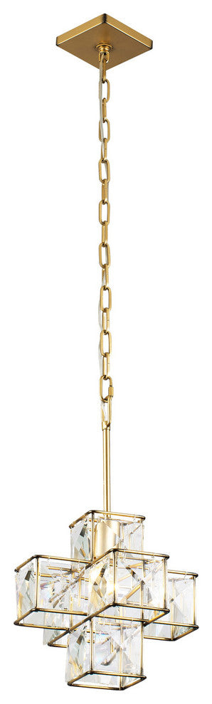 Varaluz Cubic 1-Lt Pendant - Calypso Gold