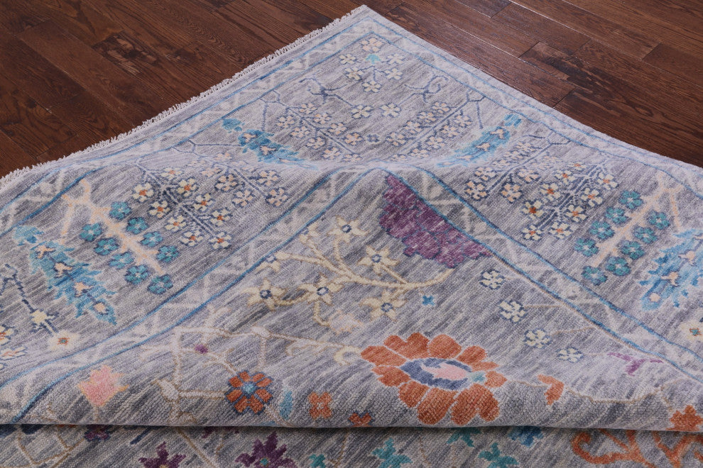 11' 11" X 14' 10" Turkish Oushak Hand-Knotted Wool Rug - Q15621
