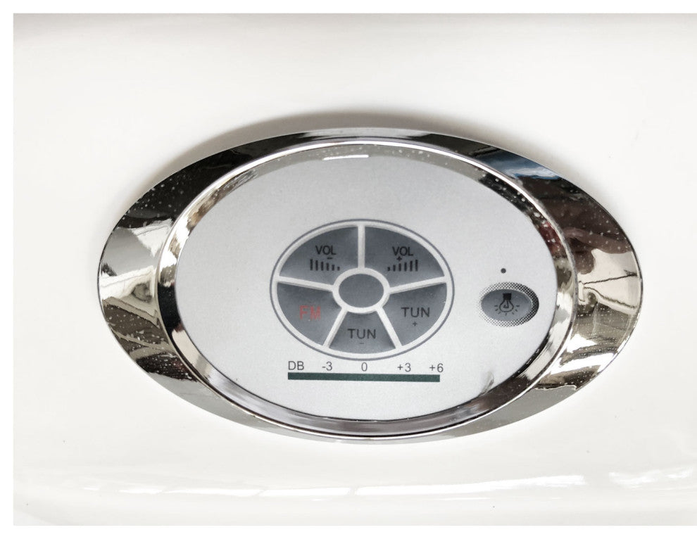 Whirlpool Corner Bathtub 59.05" x 59.05" with Heater - Ginevra