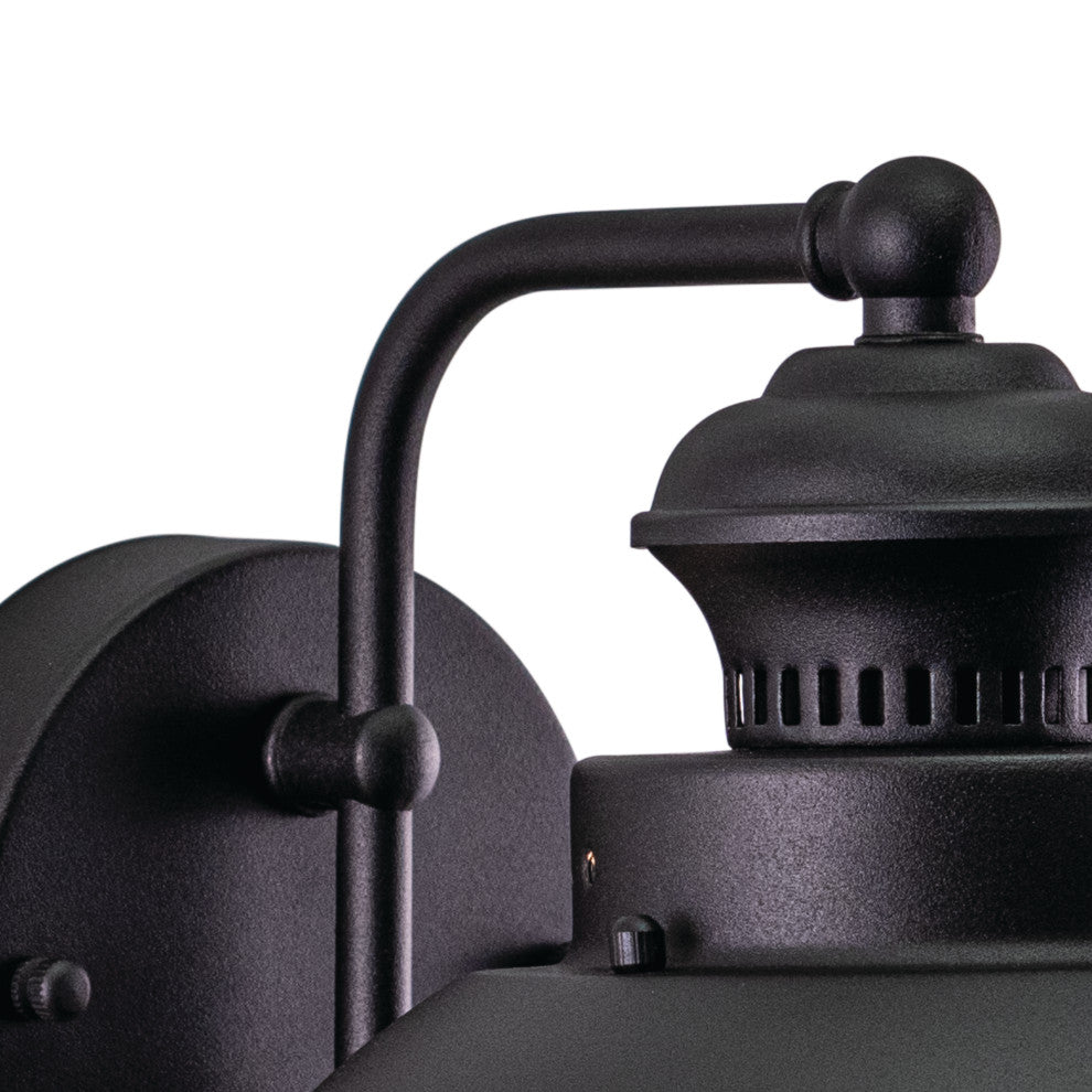 Harwich 8" Outdoor Wall Light Textured Black