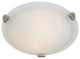 3-Light Brushed Nickel Flush Mount