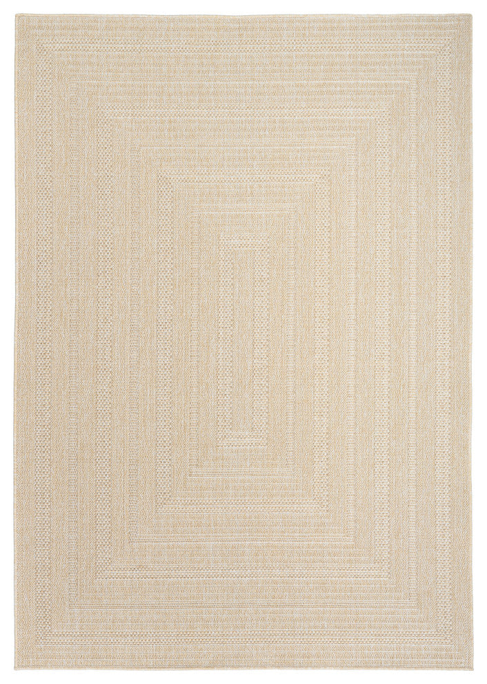 Nourison Tulum 4' x 6' Cream Outdoor Rug